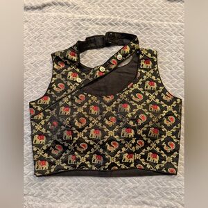 Gorgeous crafted Indian blouse/crop top for lehnga or saree